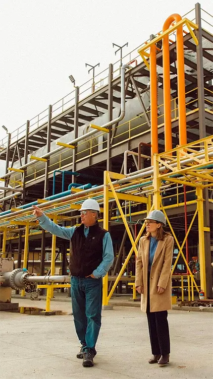 Project Manager and GCL Representative Outside of New Rise Renewables Reno