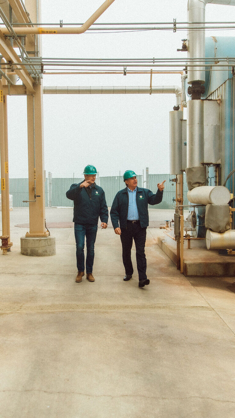 Walk through of a factory under commercial loan special asset services